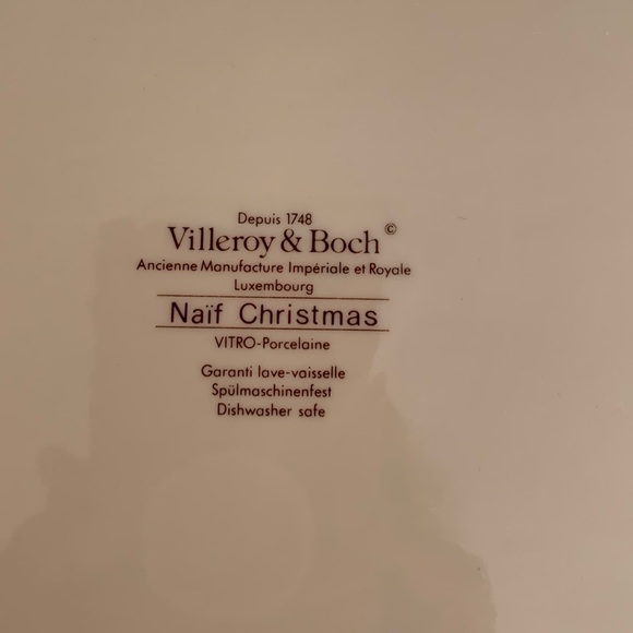 Naïf Christmas Porcelain Serving Plate - Laplau artist